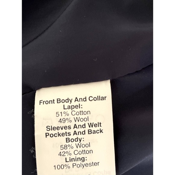 J Crew Colorblock wool blend blazer Jacket Gray Navy OneButton Size 4 Small h1 - Picture 7 of 12